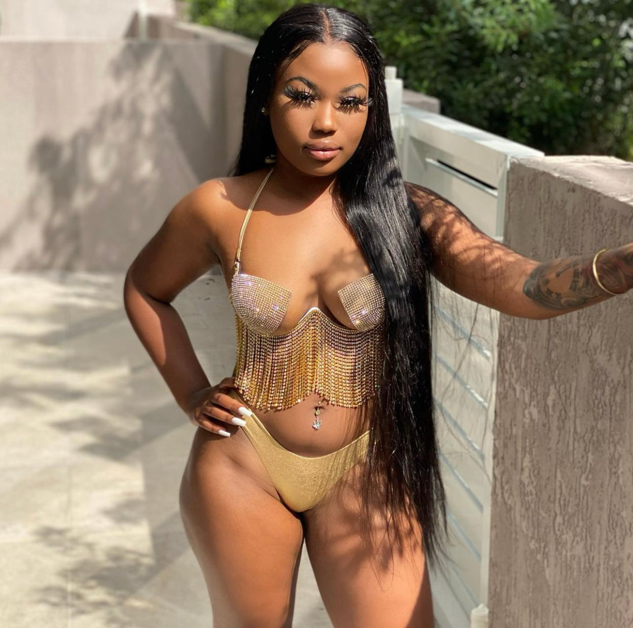 Gold So Icy Girl Crystal Set